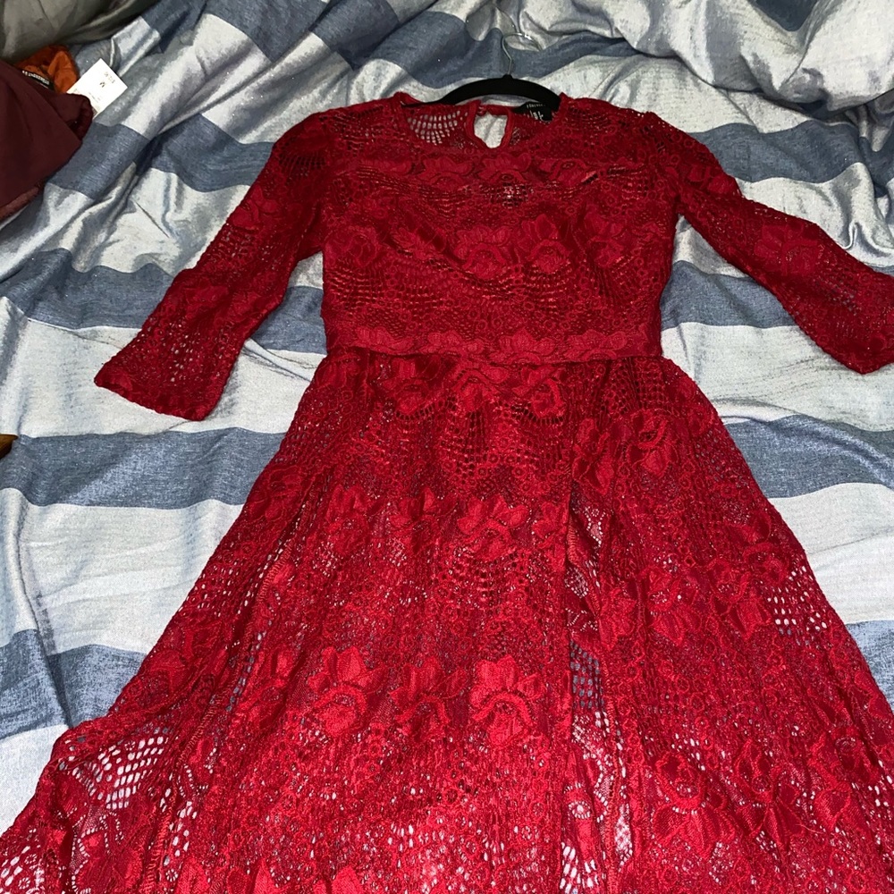 Two piece lace dress